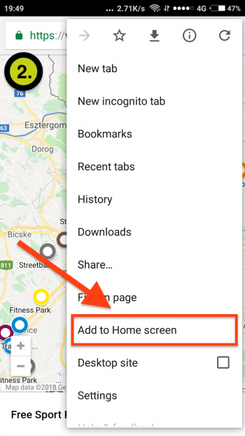 Android App installation of Free Sport Parks map step 2