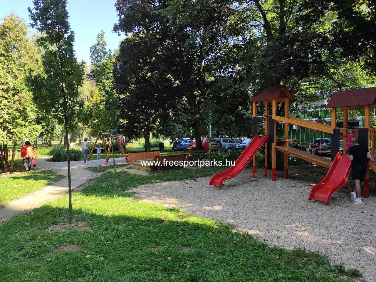 a kisebbik játszótér - Vizslapark Zalaegerszeg - Free Sport Parks térkép