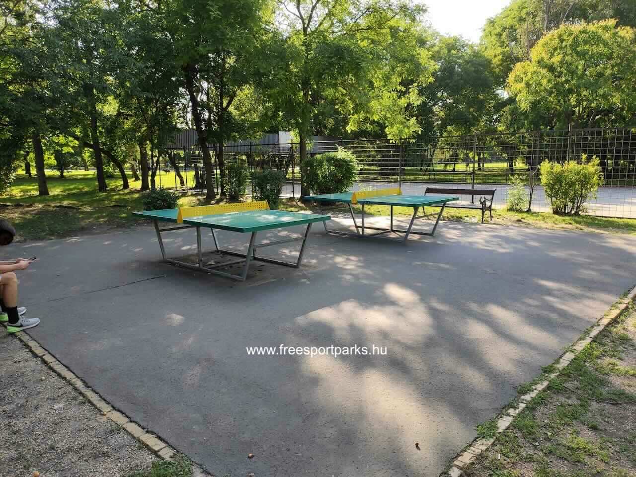 ping-pong asztalok fém hálóval, Óhegy Szabadidőpark, Kőbánya - Free Sport Parks blog