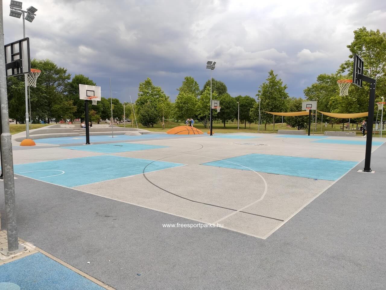 kosárlabda és streetball pálya a Kaposvári Városligetben - Free Sport Parks Térkép