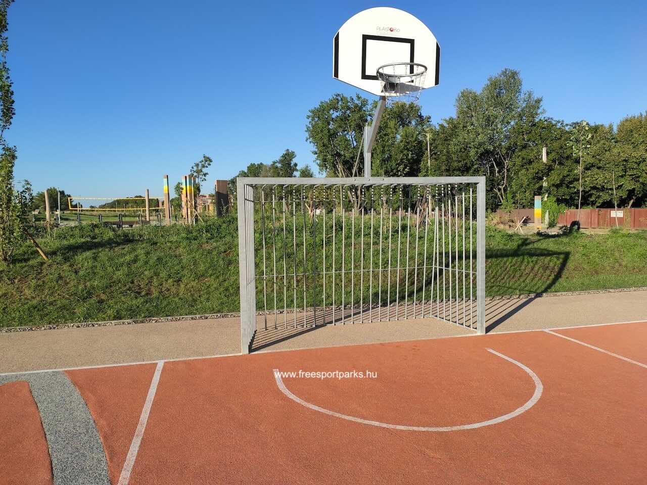 kosárlabda palánk focikapuval, Pünkösdfürdő Szabadidőpark - Free Sport Parks Térkép